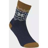 Akryl - Beige Strømper Gridarmor Heritage Merino Socks, 44-47, Navy Blue/Beige/White