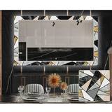 Hvid - Marmor Spejle Artforma Backlit Decorative Vægspejl 60x60cm