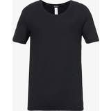 Hanro Bomuld Overdele Hanro Mens Black Basics Stretch-cotton T-shirt