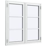 Hvide - Trippelt-ruder Sidehængte vinduer Sparvinduer BH0206 Træ Sidehængt vindue Vindue med 3-lags glas 68x52cm