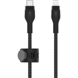 Kvadratisk - Lightning - USB-kabel Kabler Belkin BoostCharge Pro Flex USB C - Lightning M-M 3m