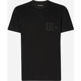 Dolce & Gabbana Overdele Dolce & Gabbana Cotton round-neck T-shirt with DG embroidery