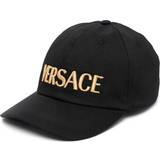 Versace Herre Hovedbeklædning Versace Black Embroidered Cap 2B150-Black Gold