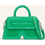 Karl Lagerfeld Grøn Tasker Karl Lagerfeld Crossbody Bags Icon K Crossbody Suede green Crossbody Bags for ladies
