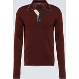 52 - Rød T-shirts & Toppe Dolce & Gabbana Wool polo-shirt with contrasting details