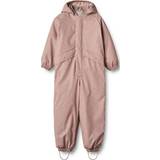 Blomstrede Regntøj Wheat Aiko Thermal Rainsuit - Powder Rose Flowers (7106h-975-977)