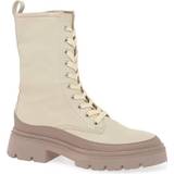 Gabor Ankelstøvler Gabor Women's Leora Lace Up Leather Ankle Boots in Cream
