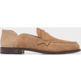 Christian Louboutin Herre Lave sko Christian Louboutin Penny No Back Suede Loafers Mens Beige