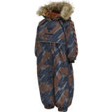 Babyer - Hætte med pels Overtøj Hummel Moon Tex Snowsuit - Black Iris (215076-1009)