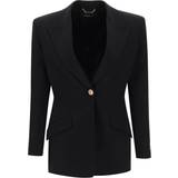 Versace Overtøj Versace Single-breasted wool blazer black
