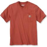 Carhartt Overdele Carhartt k87 pocket s/s t-shirt terracotta