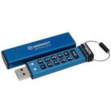 Kingston 128 GB USB Stik Kingston IronKey Keypad 200 128GB Blue