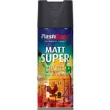Farver Plasti-Kote Matt Super Spray Black 400ml