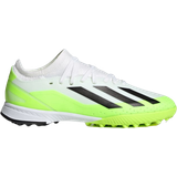Adidas Grusstøvler (TF) Fodboldstøvler adidas Junior X Crazyfast.3 TF - Cloud White/Core Black/Lucid Lemon
