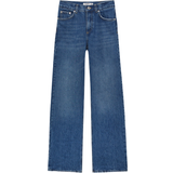 46 - Dame - W33 Jeans Pull&Bear Regular Jeans - Blue Denim/Washed