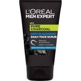 Aktivt kul Scrubs & Eksfolieringer L'Oréal Paris Men Expert Pure Charcoal Anti-Blackhead Daily Face Scrub 100ml