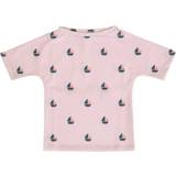 Polyamid UV-trøjer Børnetøj Petit Crabe Luna UV trøje med korte ærmer rose boat