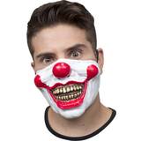Cirkus & Klovne Masker Kostumer Horror-Shop Halbmaske aus Latex für Halloween