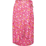 Høj talje - Viskose Nederdele Pieces Tala Wrap Skirt - Beetroot Purple