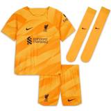 Amerikansk fodbold T-shirts Nike Liverpool FC 2023/24 Goalkeeper Nike Dri-FIT Three-Piece Set For Maller Children