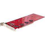M.2 - PCIe x16 Controller kort StarTech QUAD-M2-PCIE-CARD-B