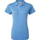 FootJoy Women's Stretch Pique Solid Polo Shirt - Light Blue