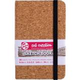 Brun Skitse- & Tegneblok Talens Art Creation Sketchbook Cork 9x14cm 140g 80 sheets