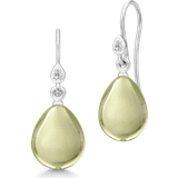 Julie Sandlau Prima Ballerina Earrings - Silver/Olive/Transparent