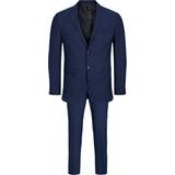 Uld Jakkesæt Jack & Jones Solaris Super Slim Fit Suit - Blue/Medieval Blue