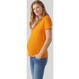 Mamalicious Dame Overdele Mamalicious Skjorte til gravide MLNEWEVA Vibrant Orange