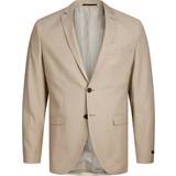 Jack & Jones Elastan/Lycra/Spandex Overdele Jack & Jones Solaris Super Slim Fit Blazer - Beige/Pure Cashmere