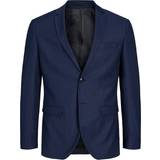 58 - Uld Overdele Jack & Jones Solaris Super Slim Fit Blazer - Blue/Dark Navy