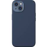 Baseus Mobiltilbehør Baseus Liquid Silica Cover og Beskyttelsesglas Sæt til iPhone 14 Plus Blå