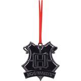 Glas - Sølv Julepynt Nemesis Now Harry Potter Hogwarts Crest Silver Ornament 6cm Juletræspynt