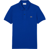 Lacoste Slids Overdele Lacoste Original L.12.12 Slim Fit Petit Piqué Polo Shirt - Blue JQ0