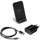 Trådløse opladere Batterier & Opladere Intenso Wireless charger Stand BSA2 7410620 Outputs Inductive charging standard Black