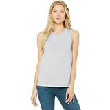 Lærred - M Overdele Bella+Canvas Women's Jersey Muscle Tank, Athletic Heather