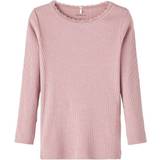 Pink Sweatshirts Name It Kab LS Slim Top - Deauville Mauve (13198042)