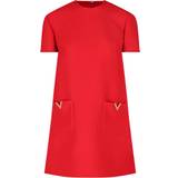 Valentino Rød Tøj Valentino CREPE COUTURE DRESS Wo