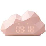 Pink Vækkeure Mobility On Board Mini Cloudy Alarm Clock with Night Light
