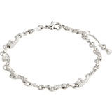 Pilgrim Justérbar størrelse Armbånd Pilgrim Hallie Bracelet - Silver/Transparent