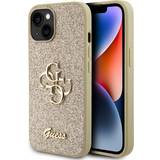 Guess Mobilcovers Guess iPhone 15 Cover Fixed Glitter Guld