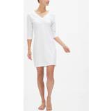 Beige Natkjoler Hanro Women's 3/4 Sleeve Nightdress White