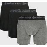 Basics underbukser til herre pak sort, grå Bamboo