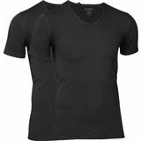 Bomuld - V-udskæring Overdele JBS V Neck T-shirt 2-pack - Black