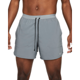 Slids Shorts Nike Men's Dri-Fit Stride 5" Brief-Lined Running Shorts - Smoke Grey/Black