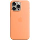 Hvid Mobiltilbehør Apple Silicone Case with MagSafe for iPhone 15 Pro Max