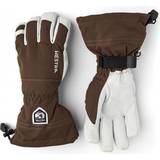 Hestra Brun Tilbehør Hestra Army Leather Heli Ski 5-Finger Gloves - Espresso