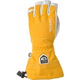 Gul - Polyamid Handsker Hestra Army Leather Heli Ski 5-Finger Gloves - Mustard
