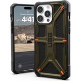 Metaller Mobilcovers UAG Monarch Kevlar Cover iPhone 15 Pro Max Grøn